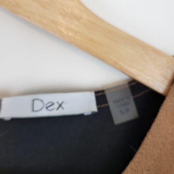 DEX | Faux Brown Suede Dress Size Small - Picture 5 of 9